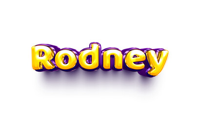 names of boys English helium balloon shiny celebration sticker 3d inflated Rodney