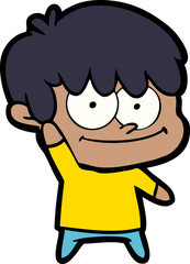 Obraz premium happy cartoon man