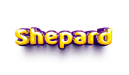 names of boys English helium balloon shiny celebration sticker 3d inflated Shepard