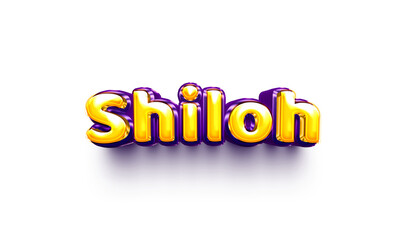 names of boys English helium balloon shiny celebration sticker 3d inflated Shiloh