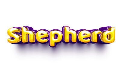 names of boys English helium balloon shiny celebration sticker 3d inflated Shepherd