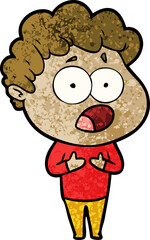 cartoon man gasping in surprise