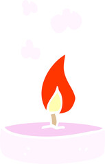 cartoon doodle scented candle