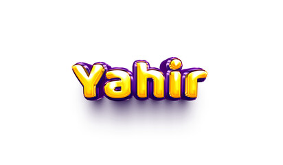 names of boys English helium balloon shiny celebration sticker 3d inflated  Yahir