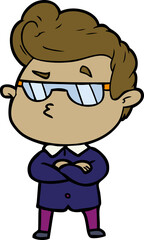 Fototapeta premium cartoon cool guy