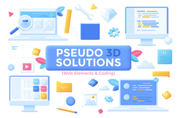 3D Cartoon Vector Illustration Concept