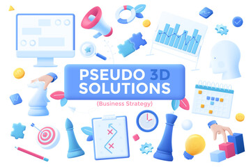 3D Cartoon Vector Illustration Concept