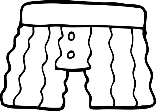 recommend clip art: line drawing cartoon underwear