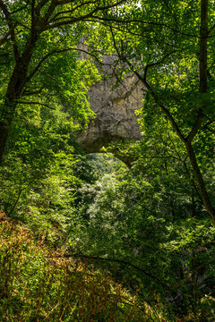 Prerasts of Vratna or Vratna Gates are three natural stone bridges on the Miroc mountain in Serbia © MysteryShot