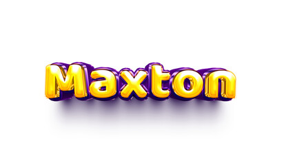 names of boys English helium balloon shiny celebration sticker 3d inflated Maxton