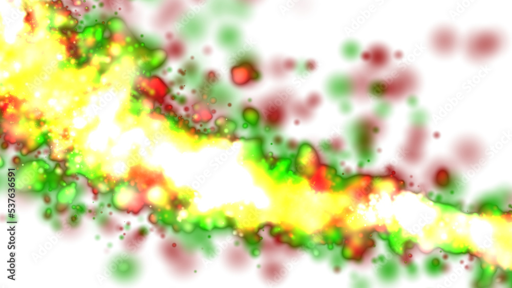 Wall mural isolated red yellow and green abstract background design elements for overlay