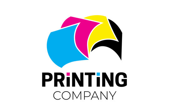 Printing Company Logo Design Stock Vector Adobe
