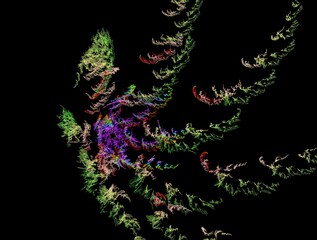 Imaginatory fractal abstract background Image