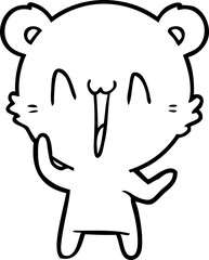 laughing polar bear cartoon