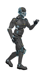 test machine is walking