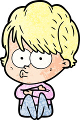 Obraz premium cartoon woman