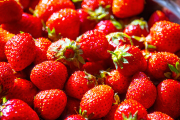 closeup strawberry, fruits background texture
