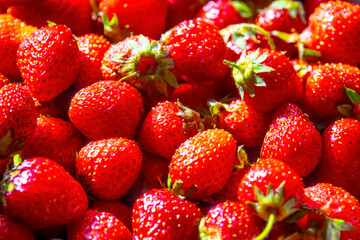 closeup strawberry, fruits background texture
