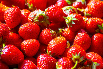 closeup strawberry, fruits background texture