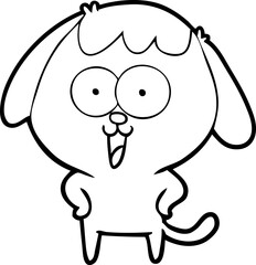 cute cartoon dog