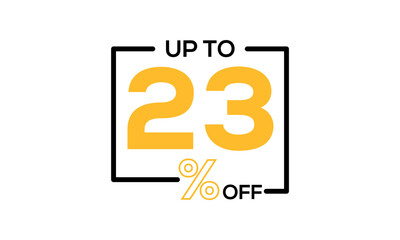 discount vector, up to 23 percent discount, discount sale vector