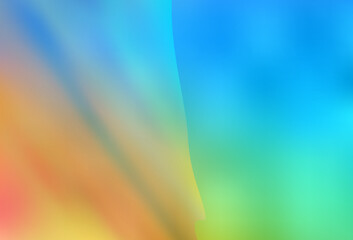 Light Blue, Yellow vector blurred bright texture.