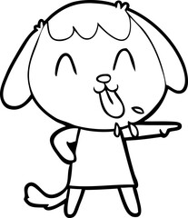 cute cartoon dog