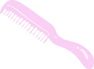 flat color illustration of comb