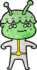 friendly cartoon spaceman