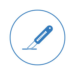 Medical aid cutting blade icon | Circle version icon |