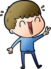 laughing cartoon man