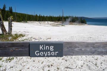King Geyser in Yellowstone National Park