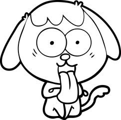 cute cartoon dog