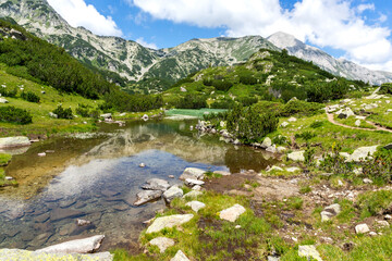 Fototapeta na wymiar Pirin Mountain near Fish Banderitsa lake, Bulgaria