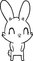 cute cartoon rabbit