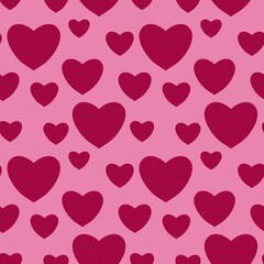 Valentines hearts seamless game puzzles pattern for wrapping paper and kids clothes print and fabrics and linens