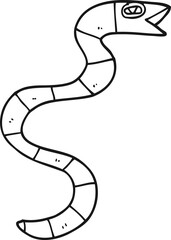 hissing cartoon snake