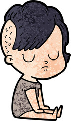 cartoon woman