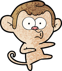 cartoon dancing monkey
