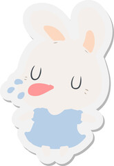 cartoon rabbit sticker