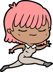 cartoon woman