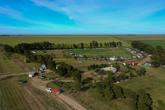 Campo de Jineteada, Stroeder, Province of Buenos Aires, Argentina.