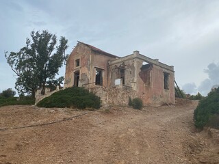 Abandoned building near Cape Sounion