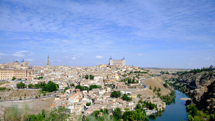 Fototapeta na wymiar View of Toledo, Spain. It is a World Heritage Site by UNESCO.
