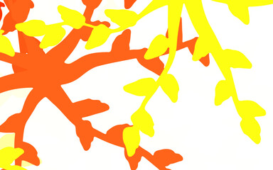 Light Green, Yellow vector backdrop with memphis shapes.