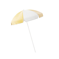 Beach umbrella 3d render. isolated on a transparent background (PNG).  © aamsari199