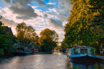 victoria park canal with boats