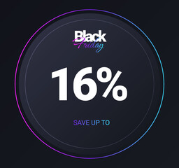 Discount 16 percent concept