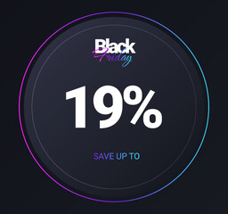 Discount 19 percent concept