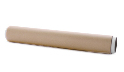 Roll of baking paper isolated on white